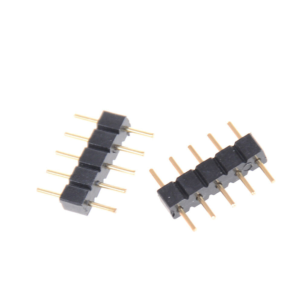 10pcs 5PIN RGBW Connector Adapter pin needle male type double For  LED Stri Lt
