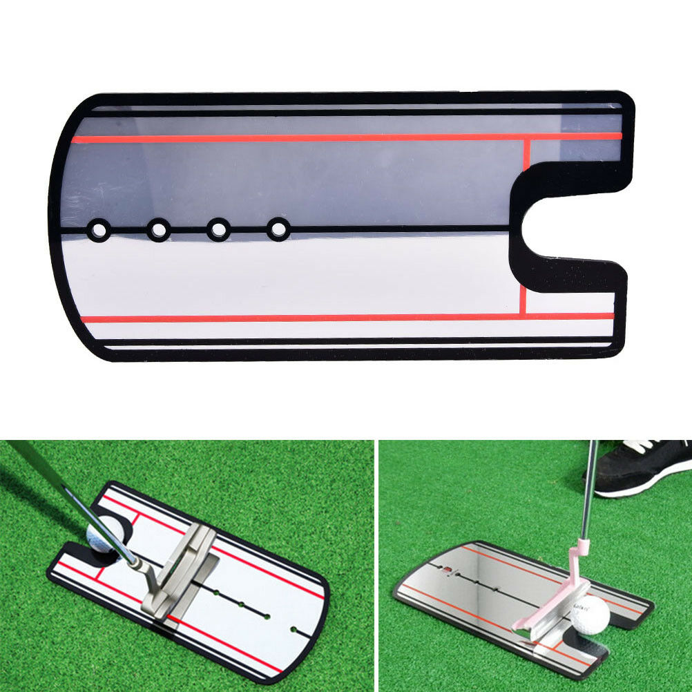 Golf Swing Straight Practice Golf Putting Mirror Alignment Training Eye Line.DD