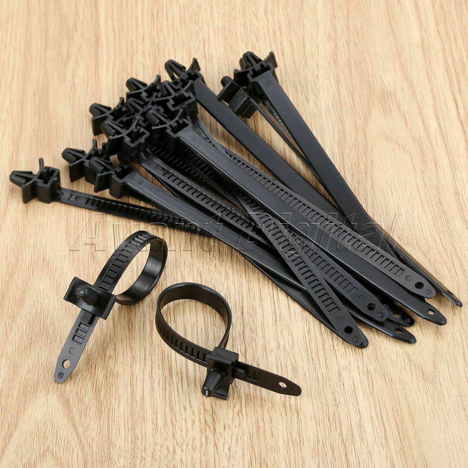 Auto 30Pcs Fasteners Bundled Wire Band Clips Nylon Rivets Universal Wholesale