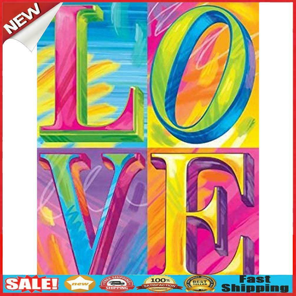 Love Letters Diamond Painting 5D DIY Full Round Drill Mosaic Wall Picture @