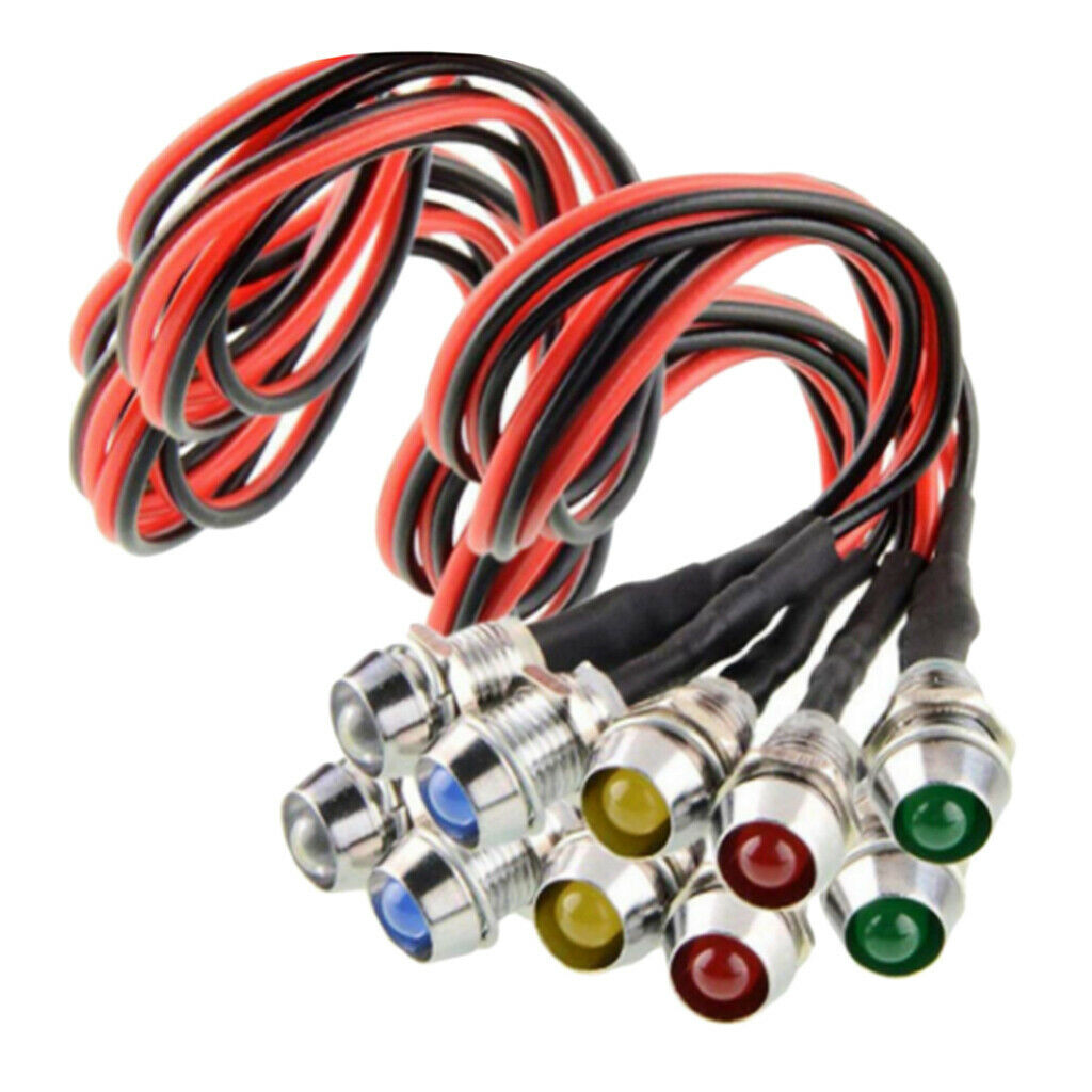 20pack LED Warning Indicator Light Lamp   Panel Car Motorcycle Boat