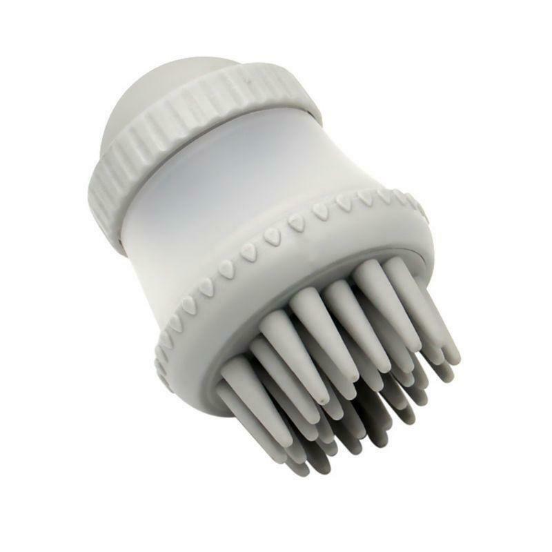 Pet Dog Cat Bath & Massage Brush, Pet Scrubber Shampoo Dispenser Silicone Brush