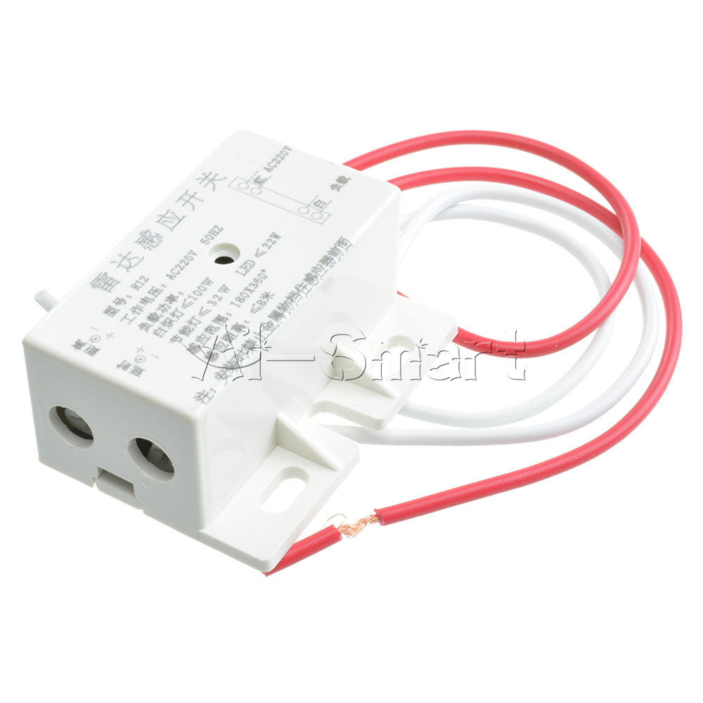 Auto Infrared Body Motion Sensor PIR Sensing Switch Microwave Radar Sensor 220V