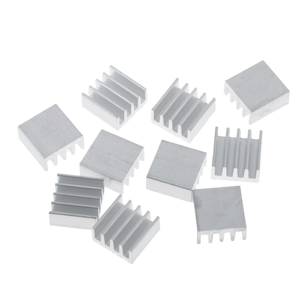 10PCS Aluminum  Sink, Cooling Fins  Sink, 14 X 14 X 7mm, Aluminum