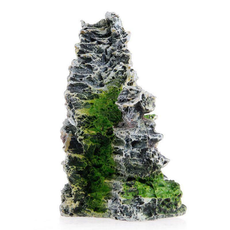 Mountain View Aquarium Rock Cave Tree Bridge Fish Tank Rockery Ornament Decor