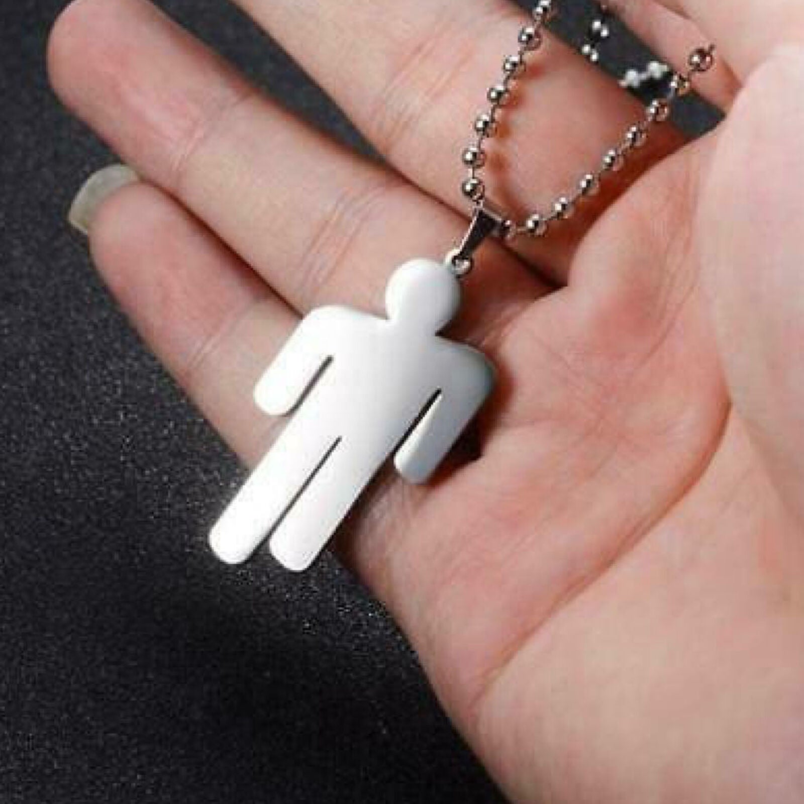 New Singer Pendant Necklace Stainless Steel Human Shape Jewelry Gift