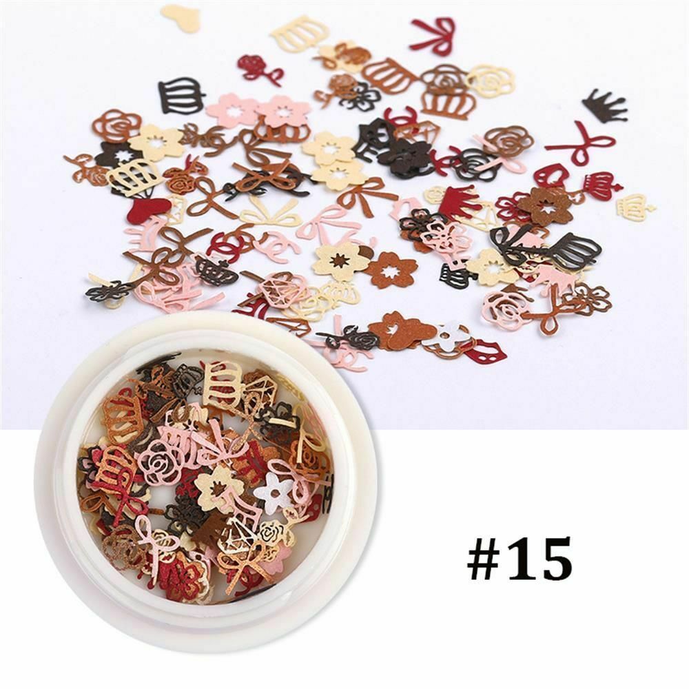 Flakes Wood Pulp Flakes Nail Art Sequins Holographic Nail Paillettes Ultrathin