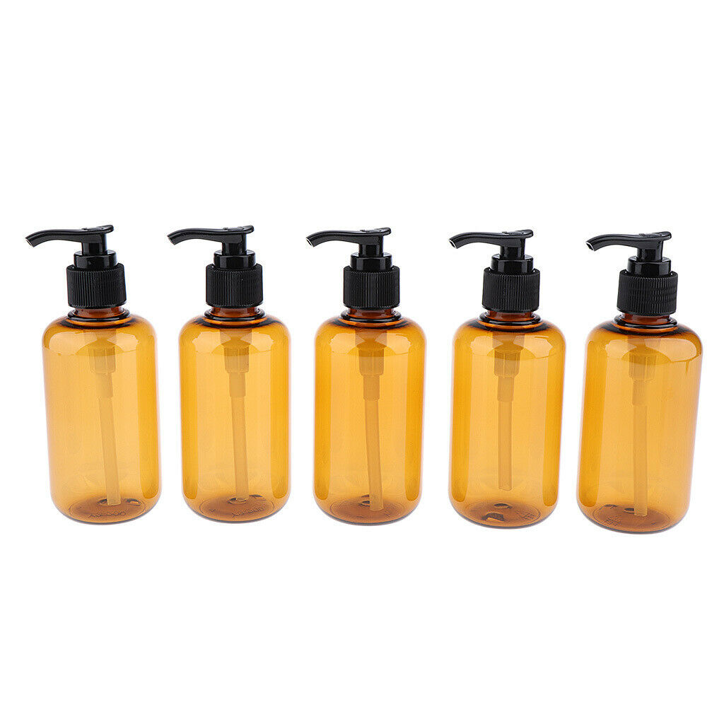 Lots 10 Empty Plastic Pump Bottles for Shampoo