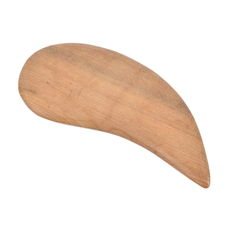 1PC Fragrant Wood Massager Small Leaf-shaped Wooden Scraper Tool Body Car.l8