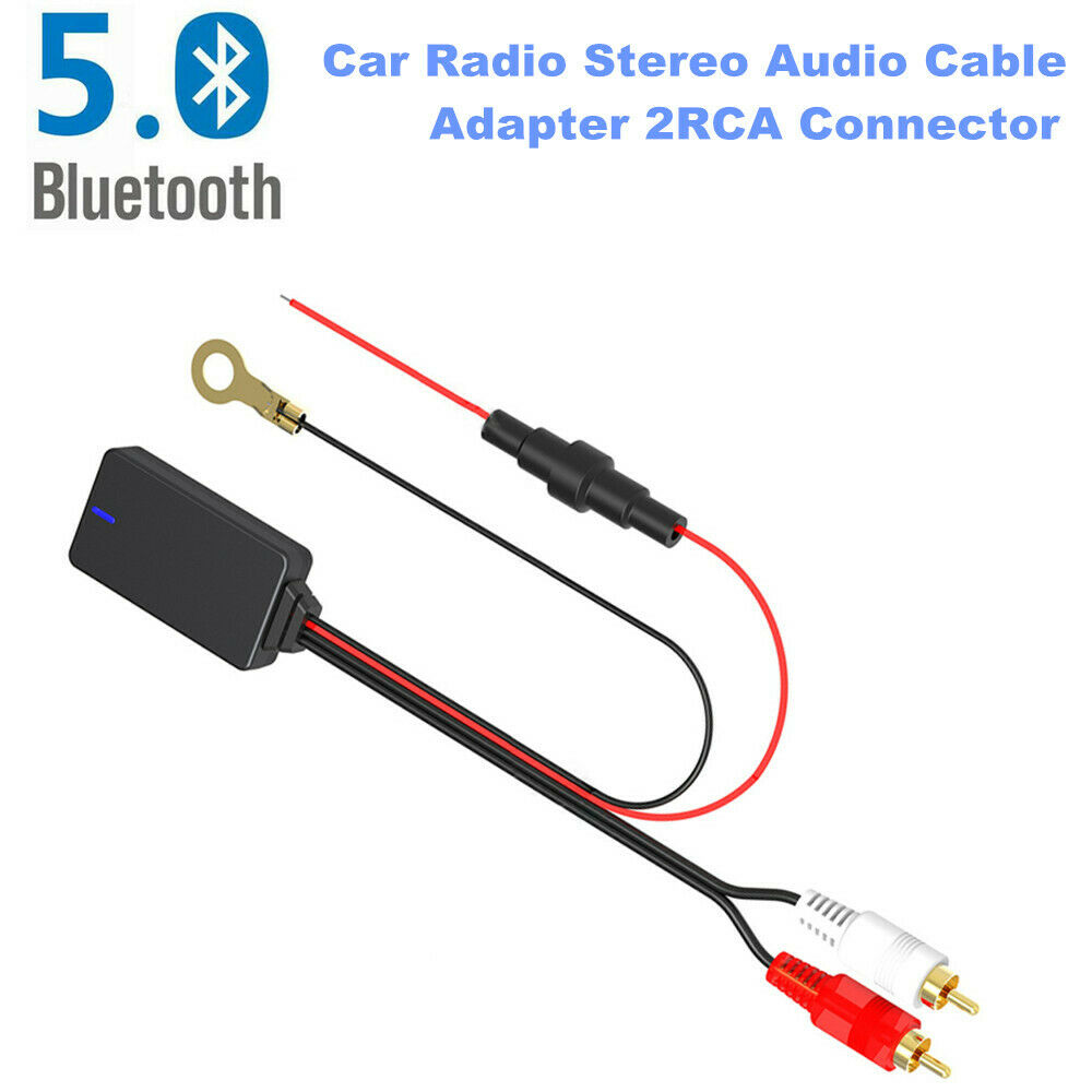 Universal Bluetooth 5.0 Radio Stereo Audio Cable Adapter RCA Connector Music Aux