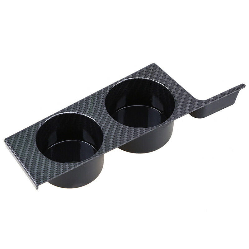 For BMW 5-Series E39 4-Door 1996-2003 Carbon Black Cup Drink Bottle Holders