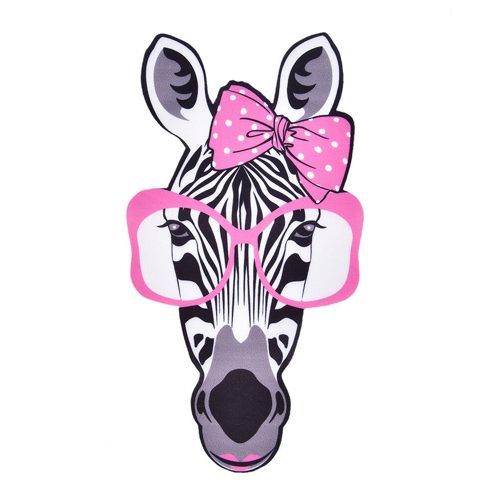 23cmTshirt patch Diy Zebra head pattern iron on for clothing transfer prin.l8