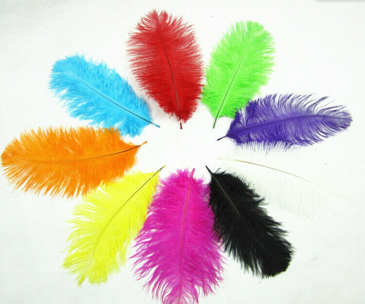 yellow 100pcs 8-10 inches/20-25cm ostrich Feathers wedding decoration New
