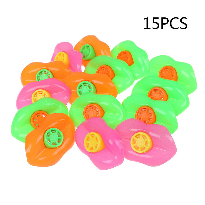15PCS Plastic Lip Whistles Birthday Party Favors Party Noisemakers For ChilDD