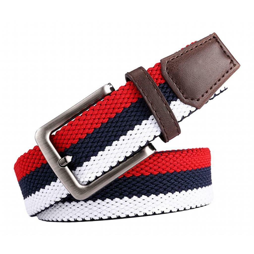 Knitted Canvas Belt Outdoor Webbing Belt Military Pin Buckle Waistband Strap