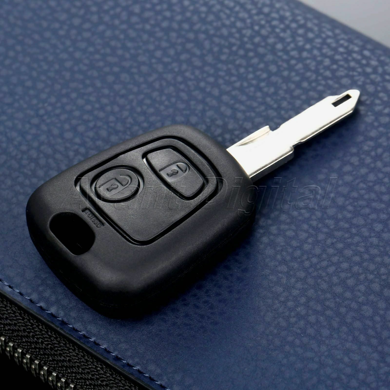 Replacement 2 Button Car Remote Key Case Uncut Blade For Peugeot 106 206 306 405