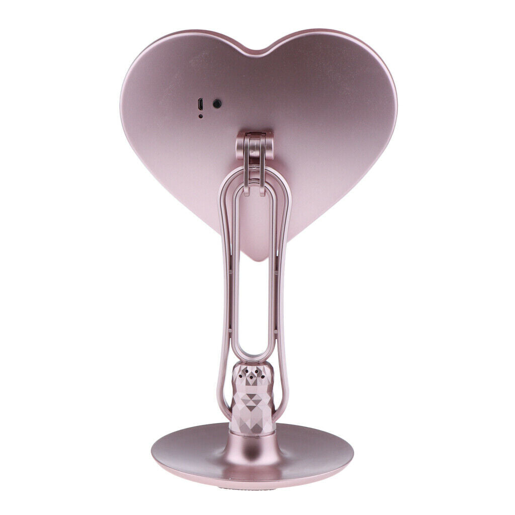 Aromatherapy LED Light Makeup Mirror with Organizer Stand Holder Adjustable