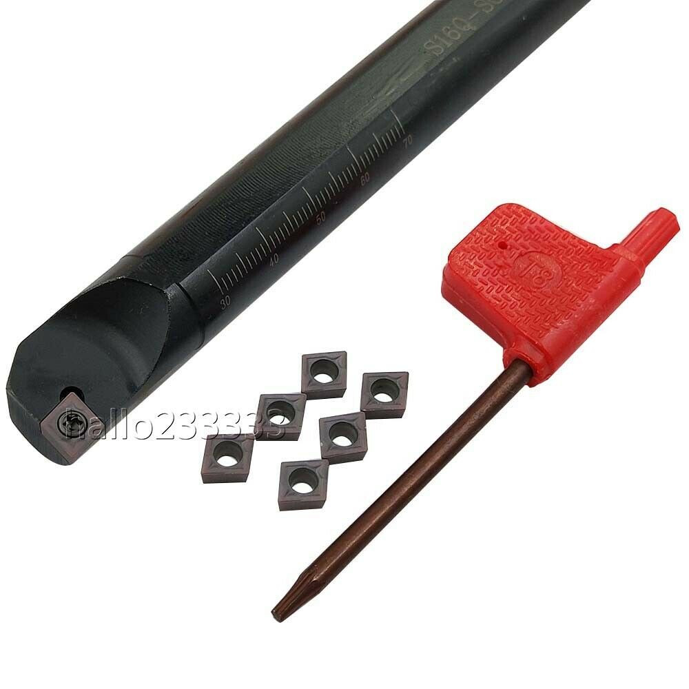 95° S16Q-SCLCL06 Lathe Boring Bar Turning Holder + CCMT060208 BP1125 CNC inserts