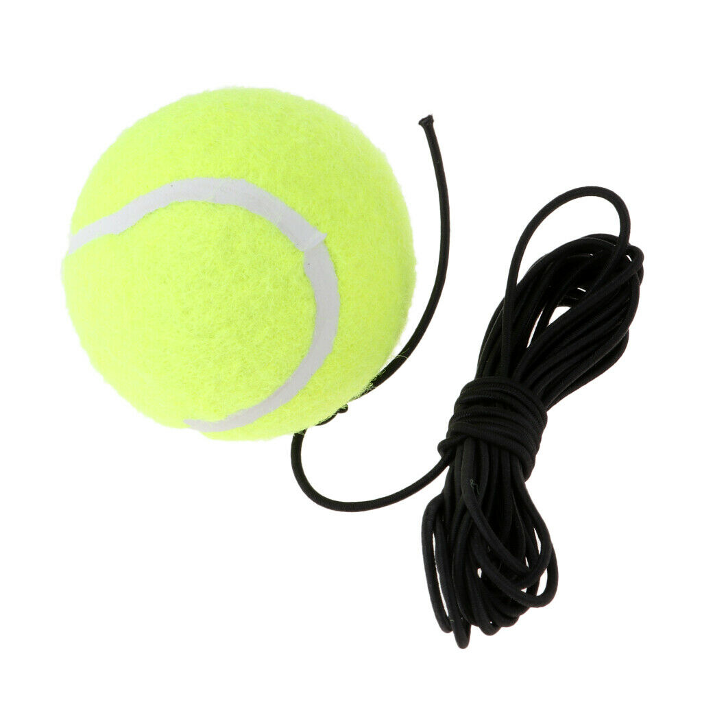 Single Tennis Training Aid Ball & Elastic String for Indoor/Outdoor Practice