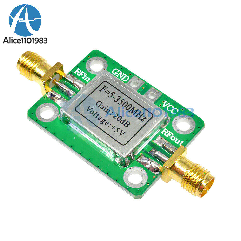 5-3500MHz 20dB with Shielded RF Broadband Low Noise Signal Amplifier Module
