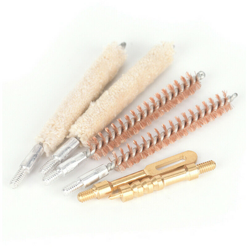 Gun Clean Brush Cleaning Kit 6pcs Rod Brush for Thread 8-32 7.62mm Bore Brush