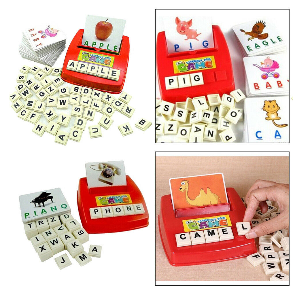 Funny Learning Machine Toys Kids Educational Letters Card 26Letters+30Cards