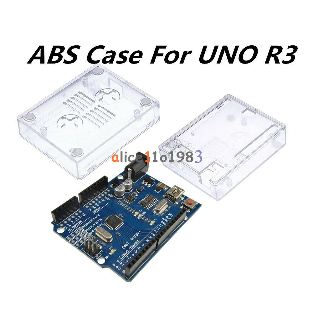 Clear ABS Case Shell Enclosure Box Screw For Arduino UNO R3 Mini/Micro/Type USB