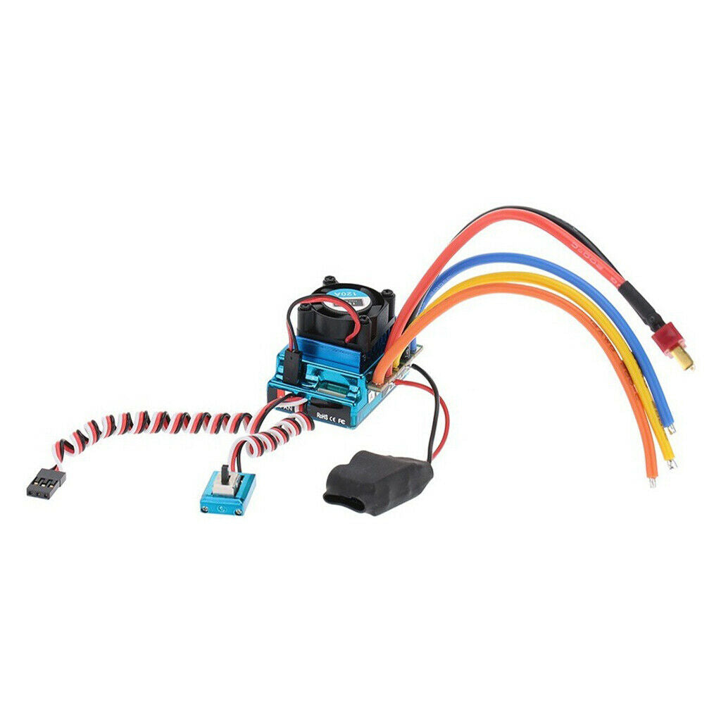 120A Brushless ESC Speed Controller for 1:10 On-road Drift Car Truck Parts