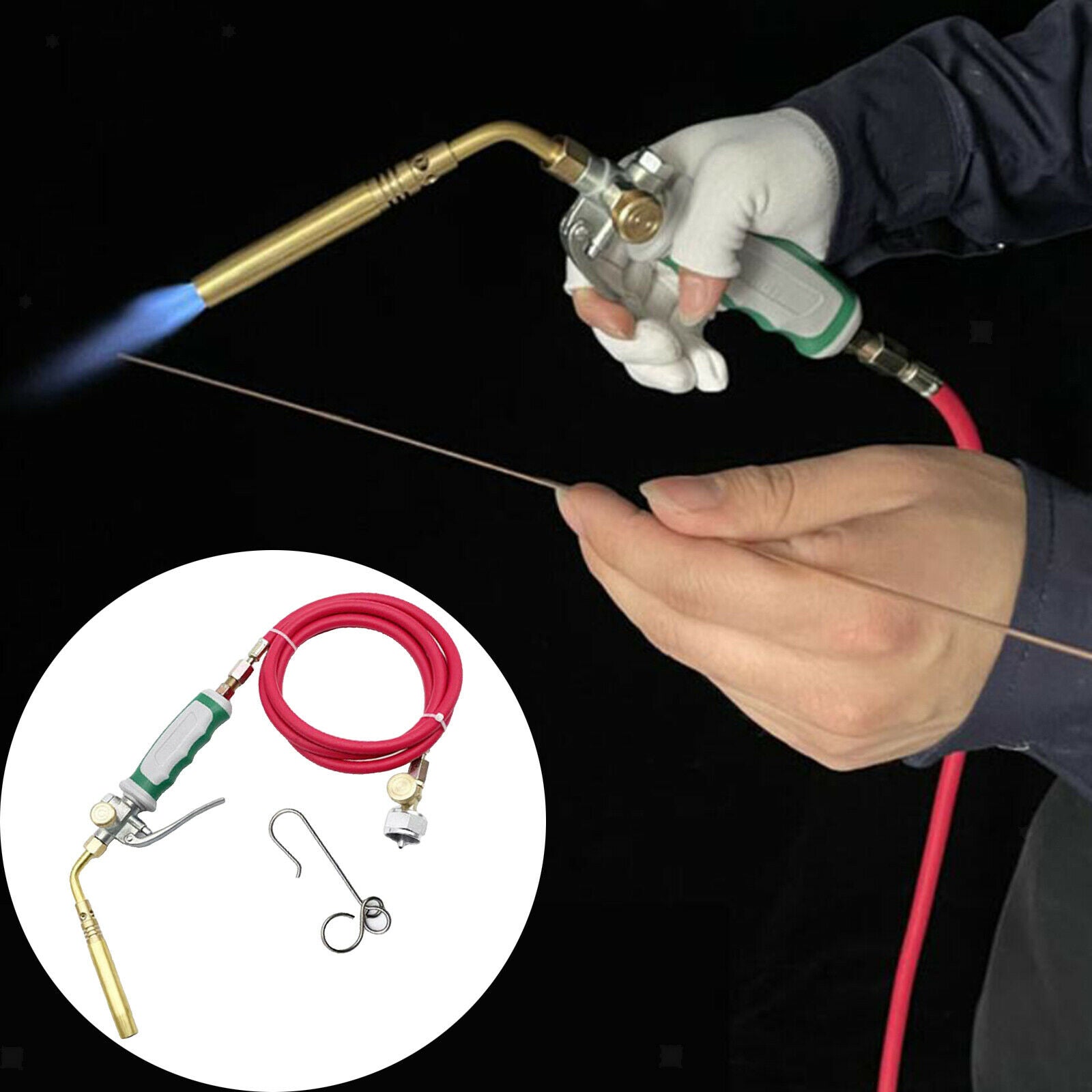 Mapp Propane Gas Welding Torch Kit For Cooking Brazing Soldering Gun Picnic