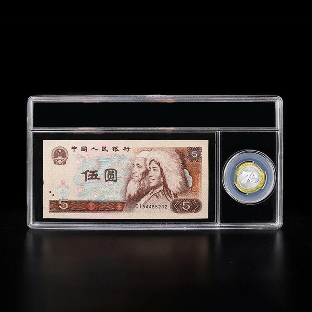 Single Banknotes Grading Coins Storage Holder Paper Money Coin Collection Box