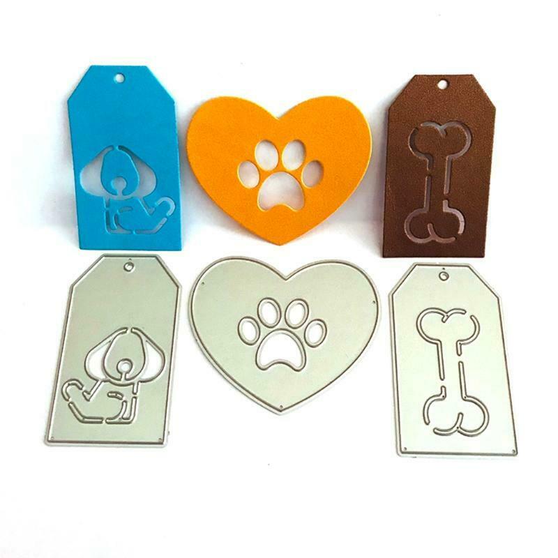 Animal Tags Metal Cutting Dies Stencil Scrapbooking DIY Album Stamp Paper Card