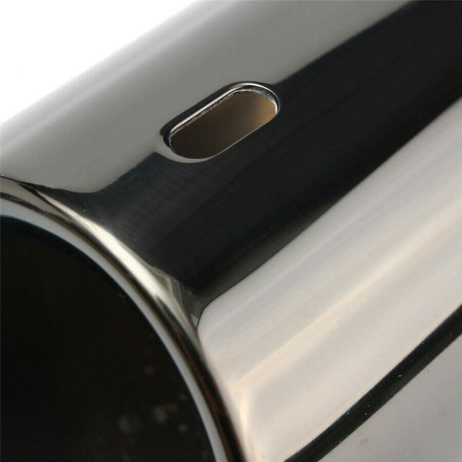 2PC Car Tail Exhaust Tip Pipes Titanium Black For BMW E90 E92 325 328i 3 Series