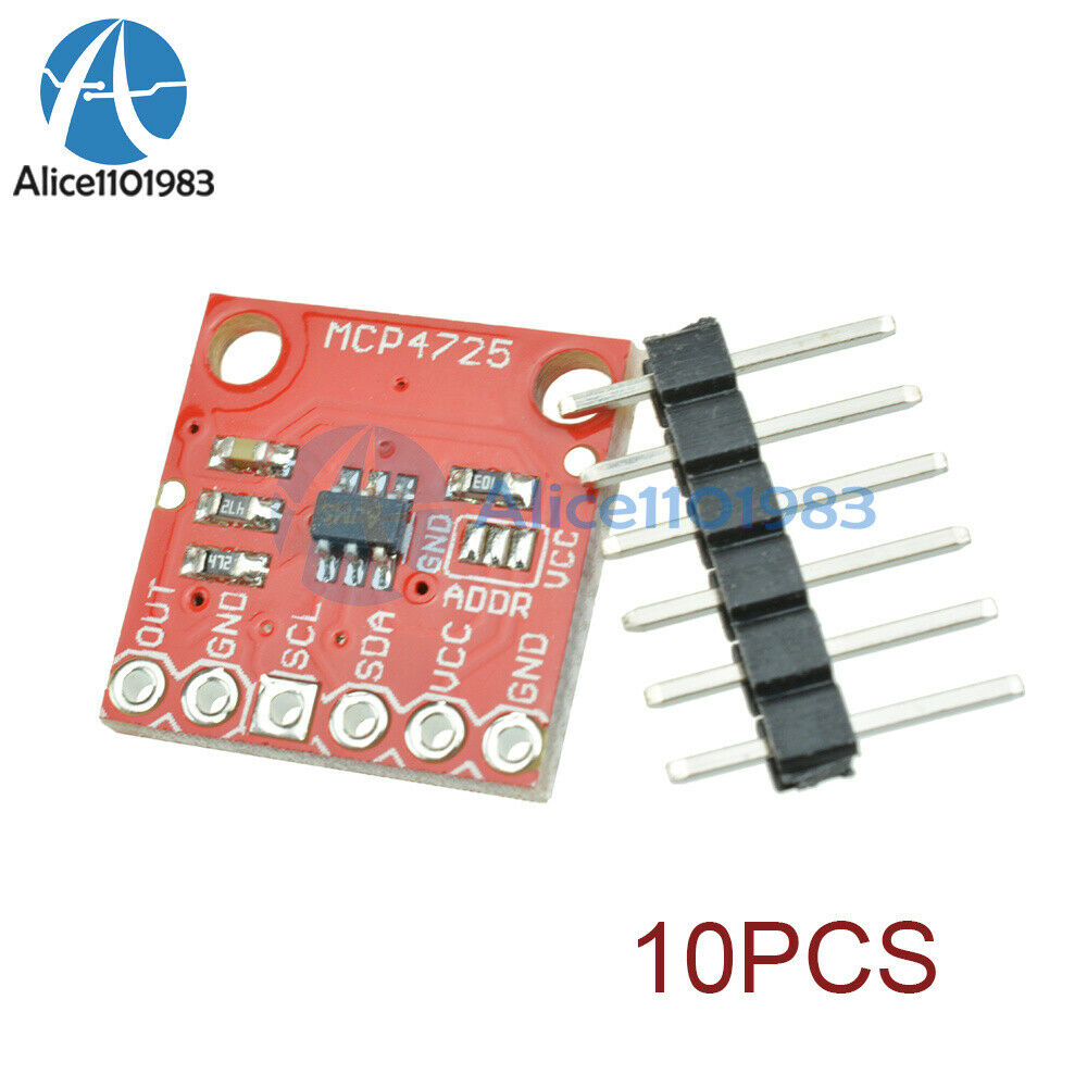 10PCS MCP4725 I2C DAC Breakout Development Board module 12Bit Resolution