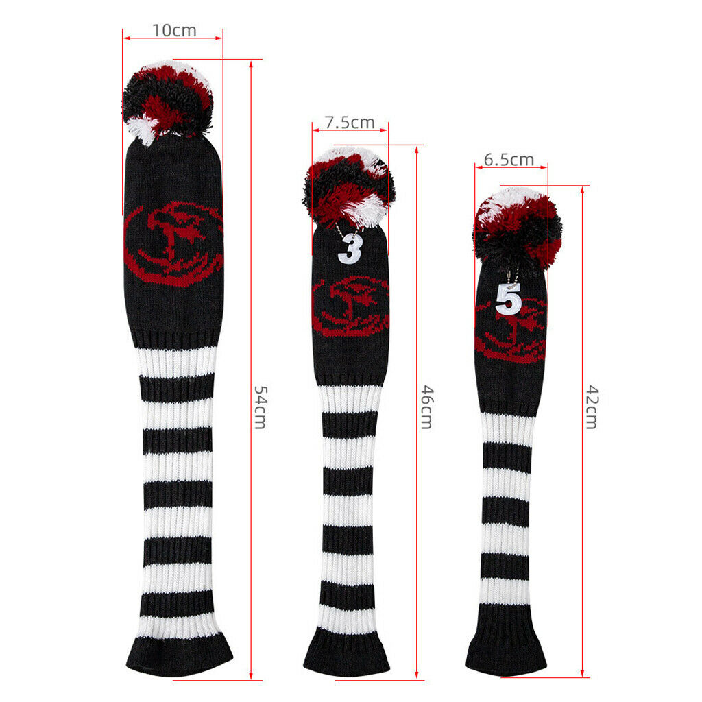 3x Totem Pattern Golf Head Cover Club Wood Headcover Protector Golfer Gift