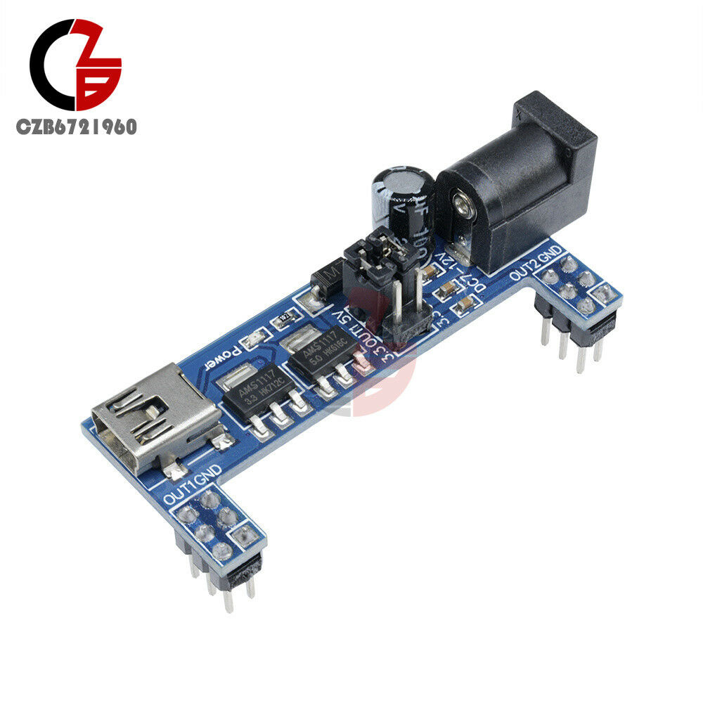 Solderless MB102 Breadboard Power Supply Module Mini USB 3.3V 5V for Arduino