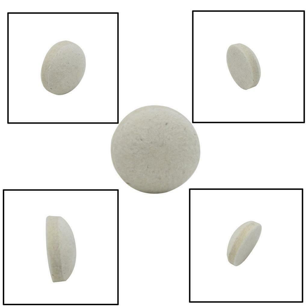2x Bass Drum Beater Head Made of Wool Felt for Percussion Instrument Parts