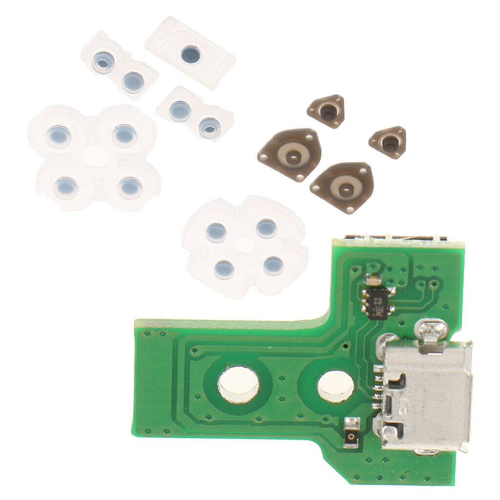Conductive Rubber Pad Set for  Controller+USB Charging Port Circuit Board