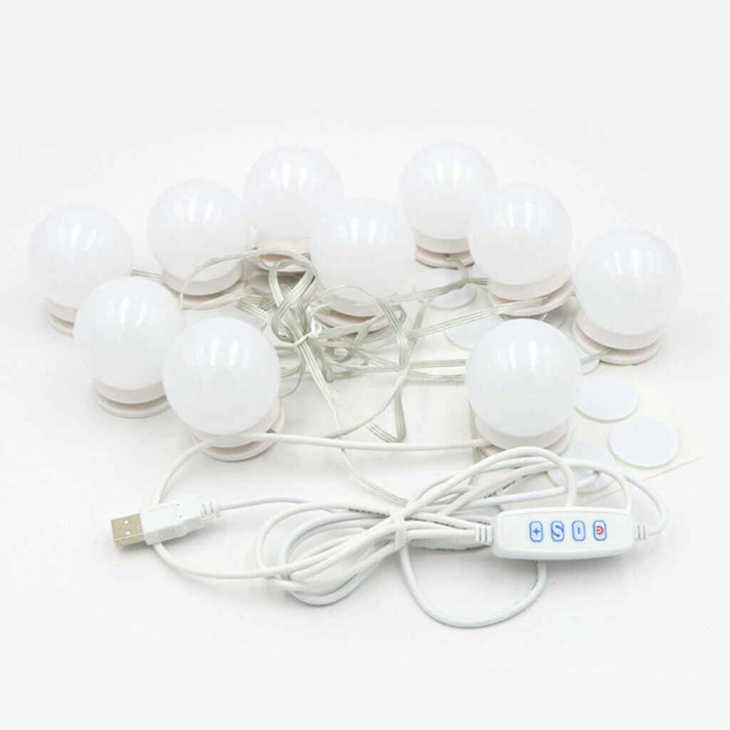 Vanity Lights Dimmable Makeup Mirror Lighting Bulbs Lamp for Hotel 3 Colors