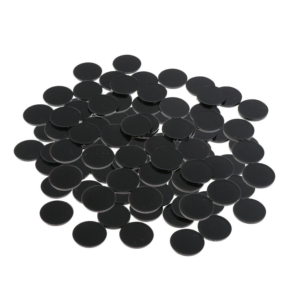 Pack Of 100 Round Plastic Bases