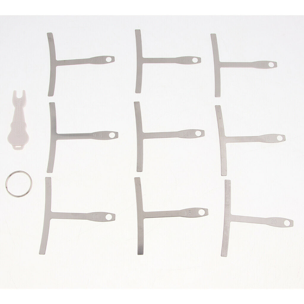 Set of 13 Premium Luthier Tool for Guitar Bass Setup, Bridge Pin Puller, String