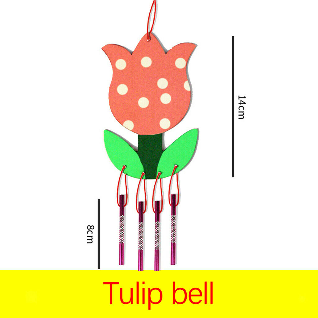 12Pack DIY Wind Chime Creat & Paint Wooden Hanging Windchimes for Kids Gifts