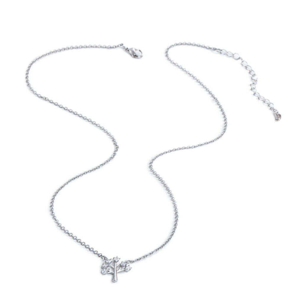Chic Tree of Life CharmNecklace Cubic Zirconia Crystal Pendant Jewelry Gifts