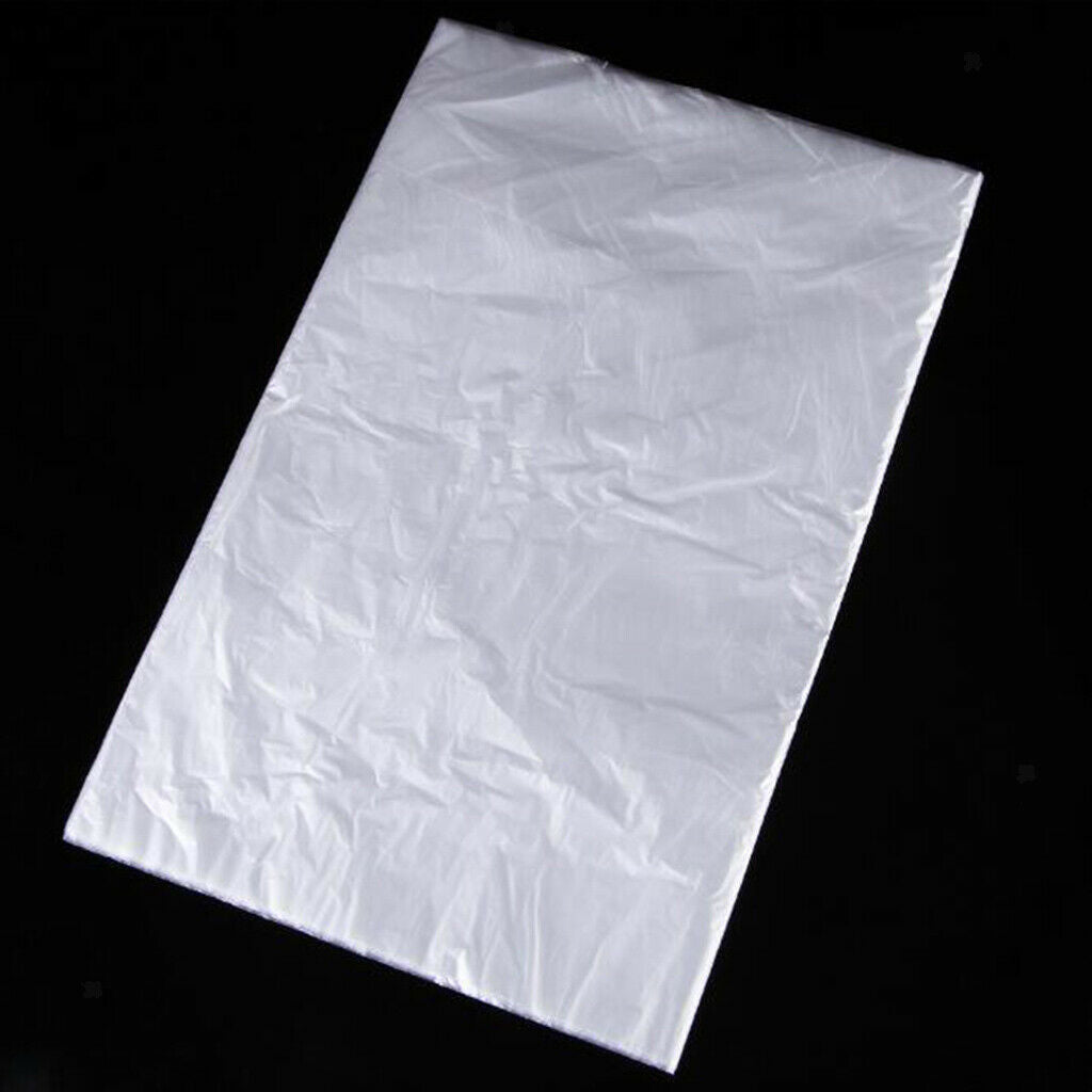 200Pcs Disposable Hair Cutting Cape Hair Salon Gown Capes Apron + 16x Clips