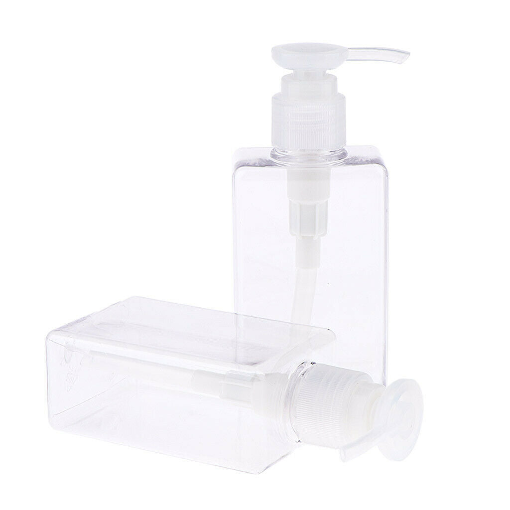 4x 150ml PET Empty Press Pump Bottle Containers for Foundation Emulsion