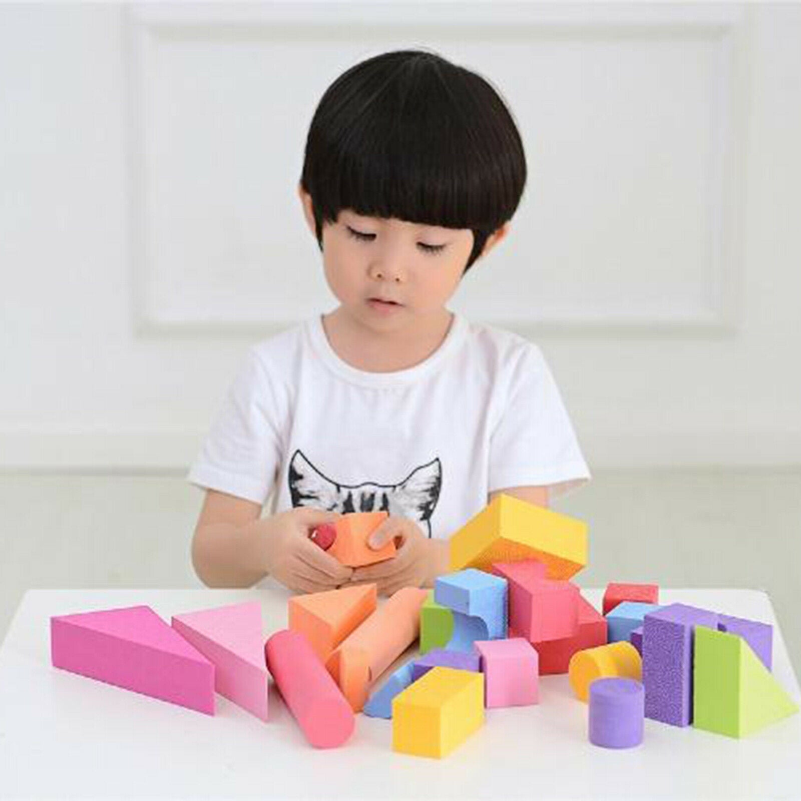 Soft EVA Foam Building Blocks Stacking Blocks Toys for Toddler Girls Boys