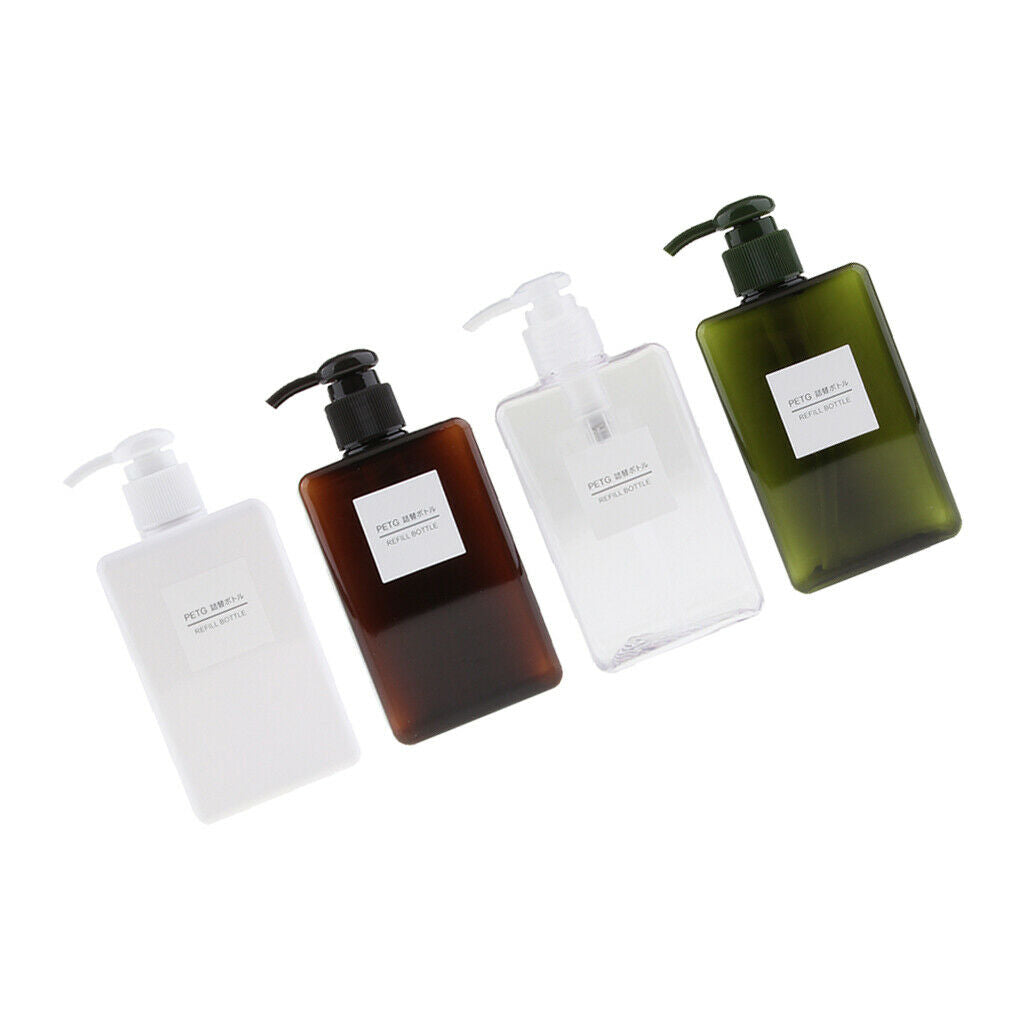 280ml Refillable Pump Bottles, Travel Shampoo Lotion Conditioner, Massage Oils,