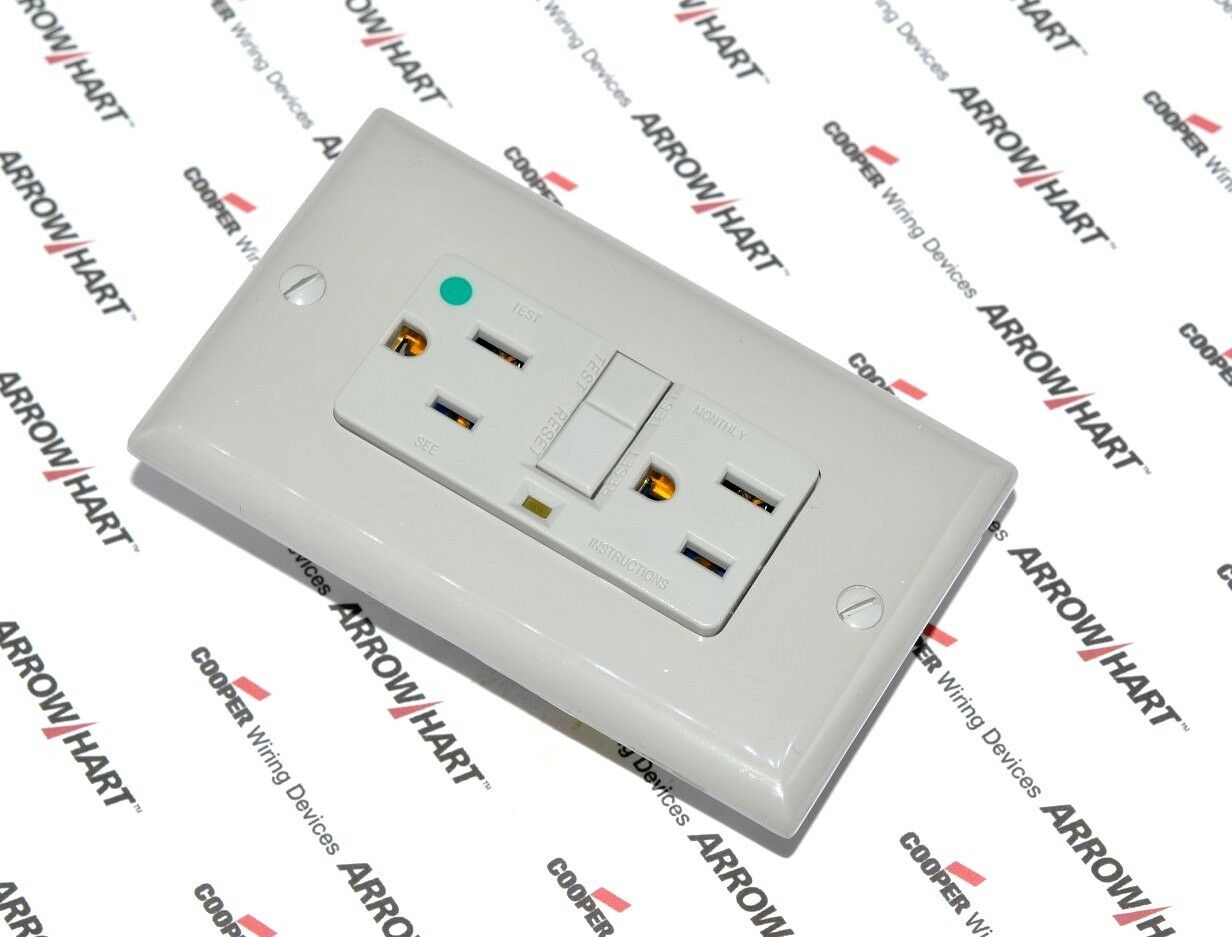 1pcs-COOPER XHGF15GY 15A 125V Hospital Grade Modular GFCI Receptacle 5-15