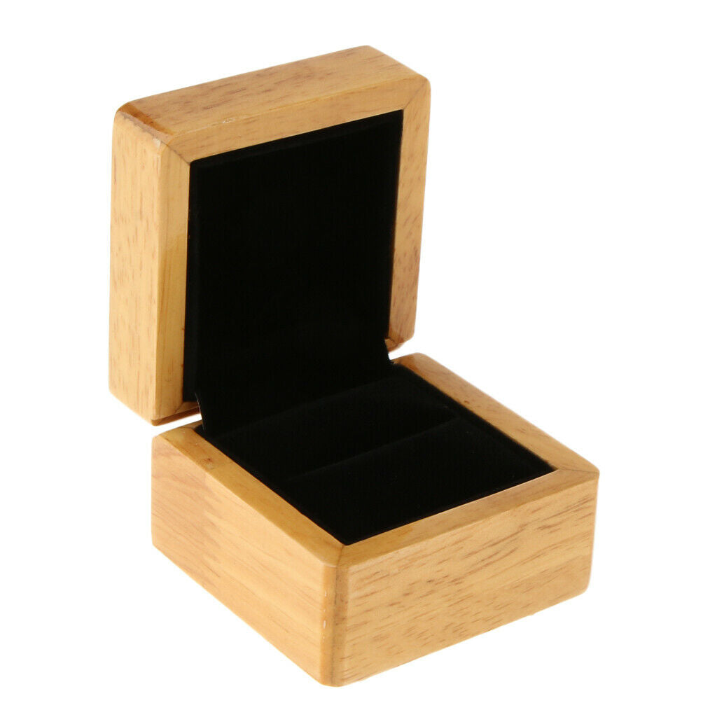 Solid Wood Ring Gift Box Handmade Decorative Jewelry Storage Box Collection