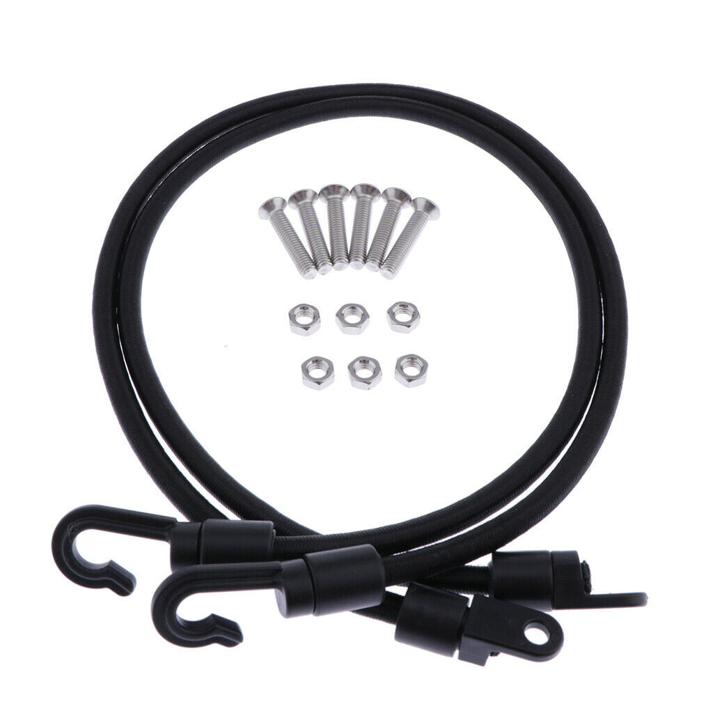 Lot 2 Adjustable Kayak Safety Rod Leash Fishing Rod Paddle Leash Shock Cord with