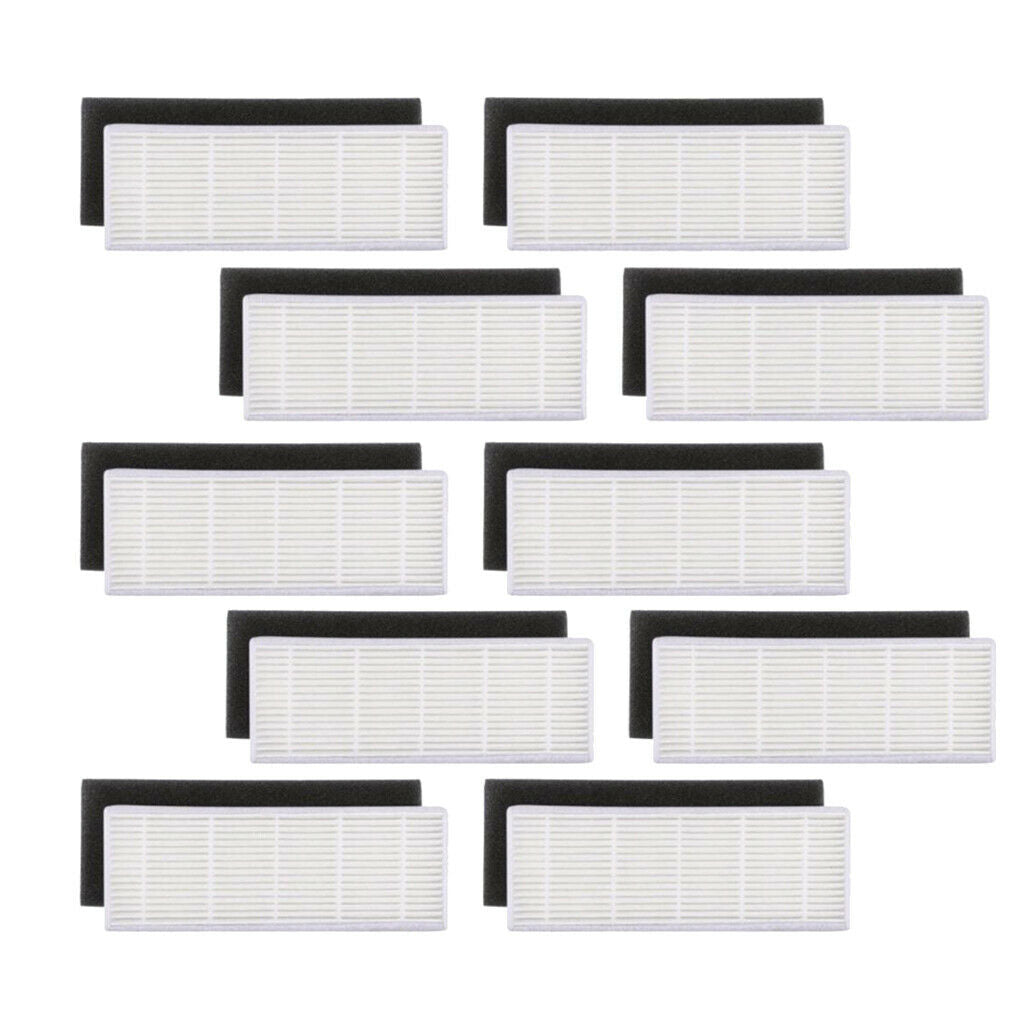 20pcs HEPA & Sponge Filters Replacements for ilife A4s A6 A4 A40 DN621